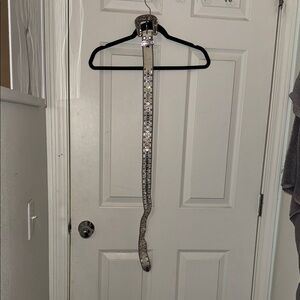 Silver Sequin Belt